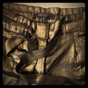 Gold shorts for women
